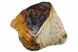 Polished Crazy Lace Agate - Mexico #180550-1